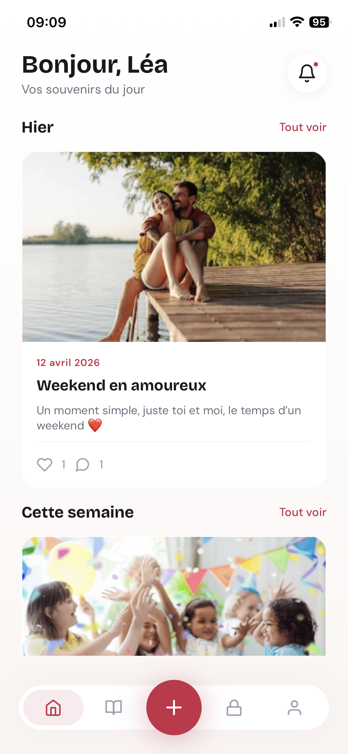 Timeline des souvenirs LovAlbum